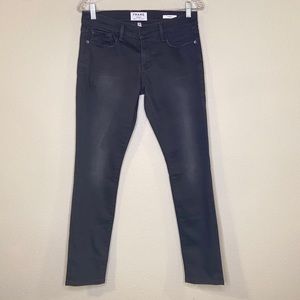 Frame Le Garcon black slim boyfriend jeans